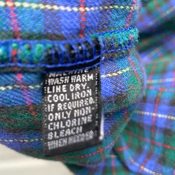 Christopher Hart Button Down 100% Cotton Flannel Plaid Shirt Men's Size 2X Big ! - Picture 6 of 11